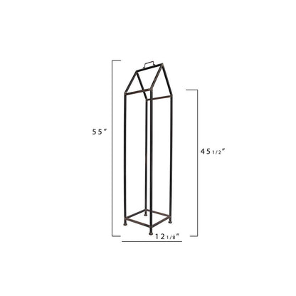 3R Studios House Shaped Metal Log Holder