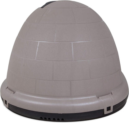 Petmate Indigo Dog House (Igloo Dog House, Made in USA with 90% Recycled Materials, All-Weather Protection Pet Shelter) for XL Dogs -90 to 125 pounds, Made in USA