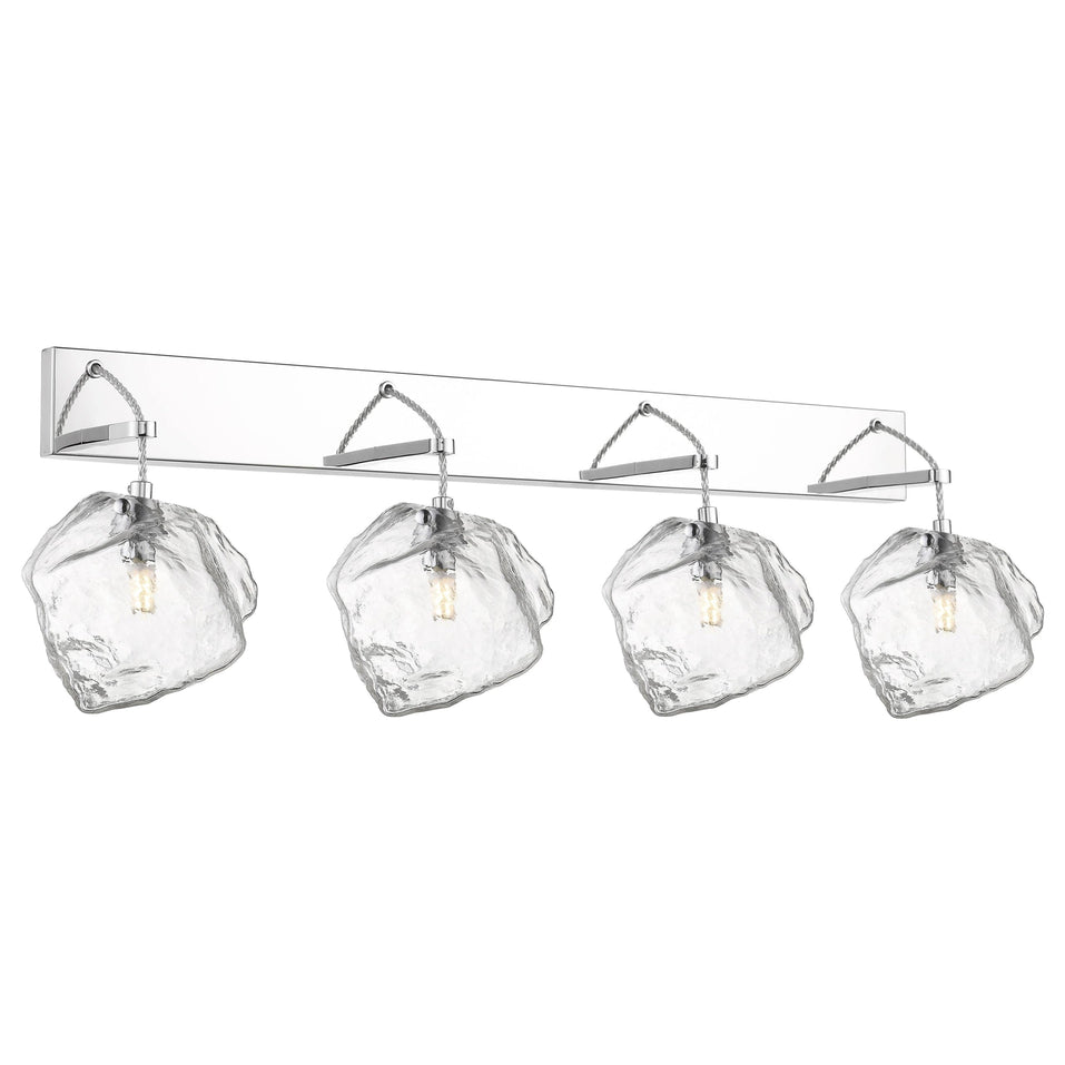 63131LED'sP-MSS/CLR 4 Light Wall / Vanity in Mirrored