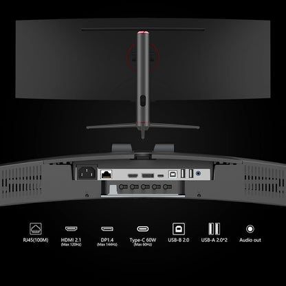 INNOCN 49" Curved Gaming Monitor, 144Hz, HDR400, USB-C, 49C1G