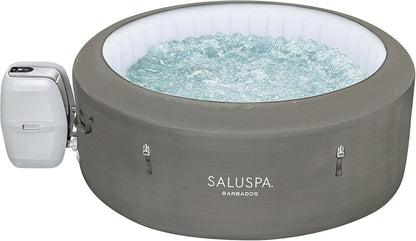 Inflatable Hot Tub Spa (71" x 26") | Portable Hot Tub with 2 Covers (1 Energy-Efficient Thermal Cover and 1 Standard Cover) | Fits Up to 2-4 Persons | Black
