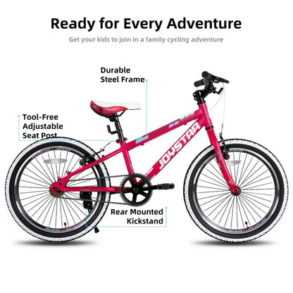 JOYSTAR Lubbock 20" 24" Kids Mountain Bike Single Speed Bicycle