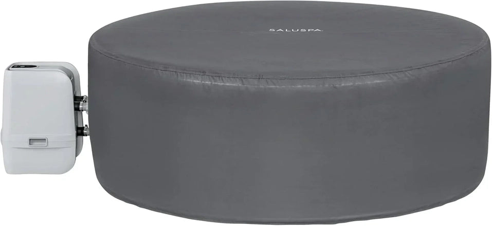 Inflatable Hot Tub Spa (71" x 26") | Portable Hot Tub with 2 Covers (1 Energy-Efficient Thermal Cover and 1 Standard Cover) | Fits Up to 2-4 Persons | Black