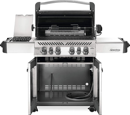 Napoleon P500RSIBPSS-3 Prestige 500 RSIB Propane Gas Grill, sq. in + Infrared Side and Rear Burner, Stainless Steel