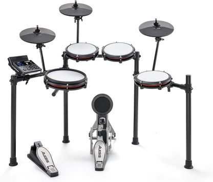 Nitro Max Electric Drum Set with Mesh Pads & Bluetooth