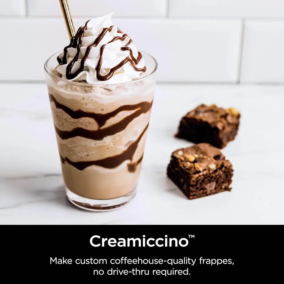 Ninja NC301 CREAMi Ice Cream Maker, for Gelato, Mix-ins, Milkshakes, Sorbet, Smoothie Bowls & More, 7 One-Touch Programs, with (2) Pint Containers & Lids, Compact Size, Perfect for Kids, Silver