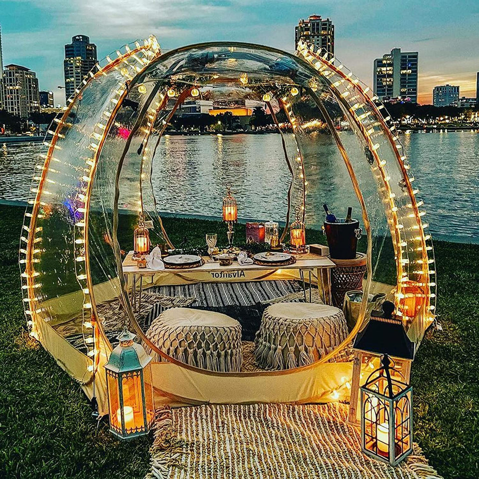 Alvantor Bubble Tent Pop Up Gazebo, 8-10 Person Igloo Dome Garden Patio Canopy Shelter